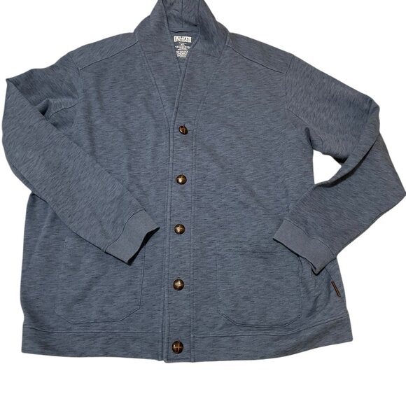 Duluth Trading Co Blue Button Front Cardigan Sweater Men's Sz 2XL - Picture 1 of 5